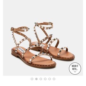 Steve Madden Studded Sandal - Travel Tan Size 8.5
